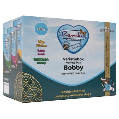 Renske Vers Vlees Variatiebox Bobby Graanvrij Kip/Lam/Kalkoen
