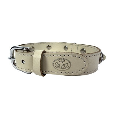 Sazzz Halsband Hond Adventure Stone Classic Leer Creme