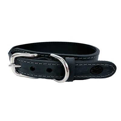 Sazzz Halsband Hond Boho Vintage Leer Antraciet