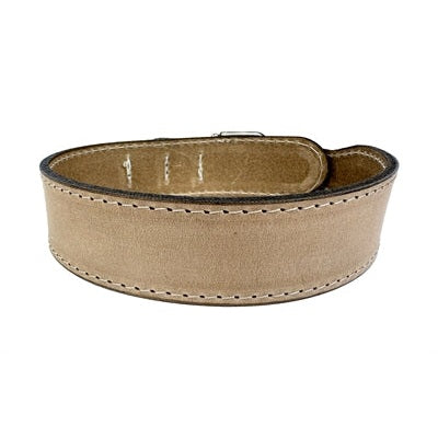 Sazzz Halsband Hond Boho Vintage Leer Beige