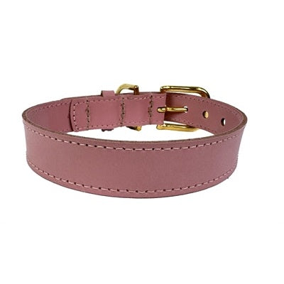 Sazzz Halsband Hond Braveheart Classic Leer Roze