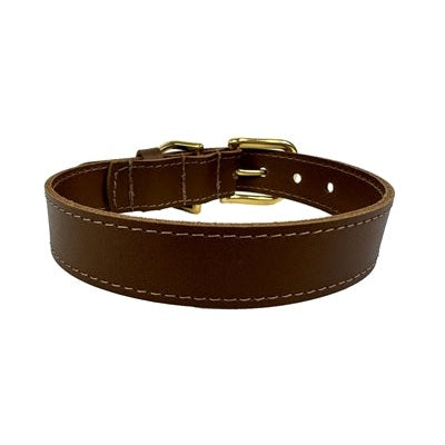 Sazzz Halsband Hond Braveheart Classic Leer Zadel Bruin