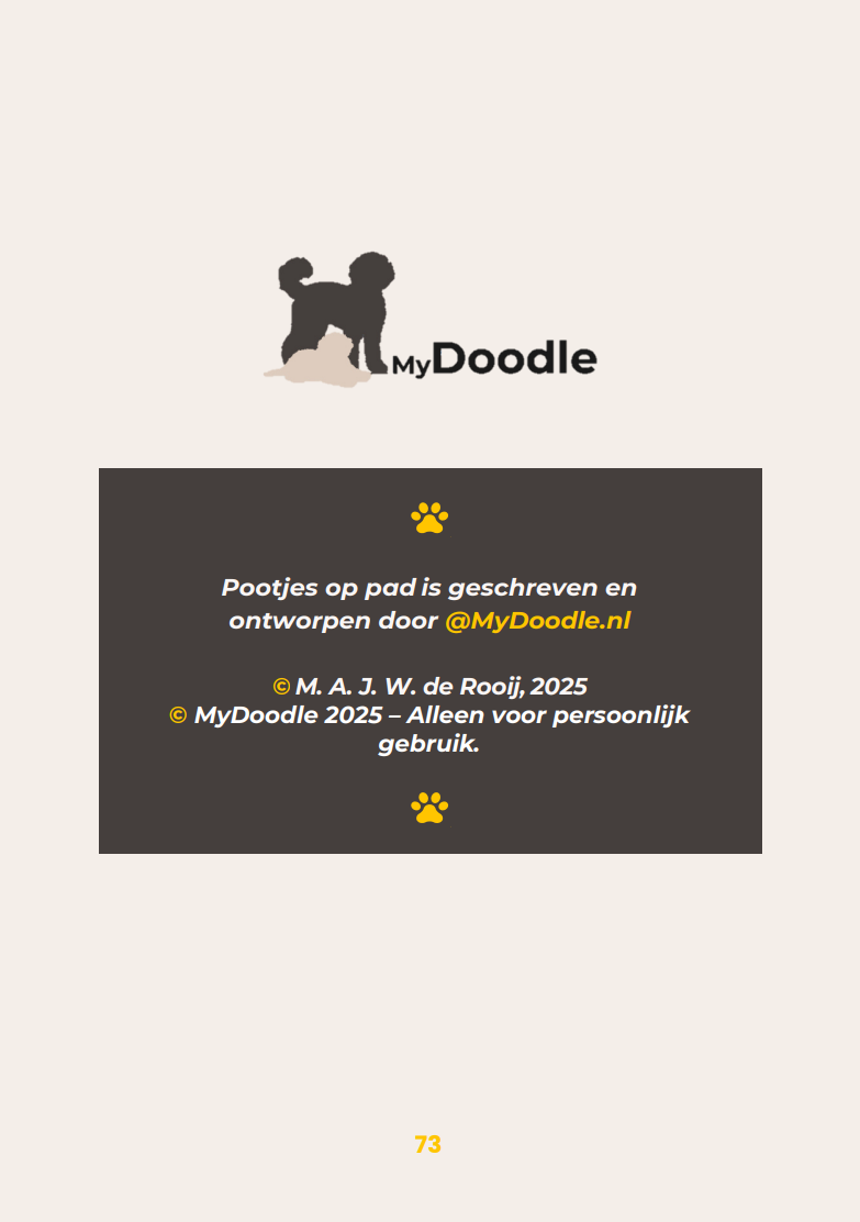 🐾 Pootjes op Pad! – Digitale E-Book Editie