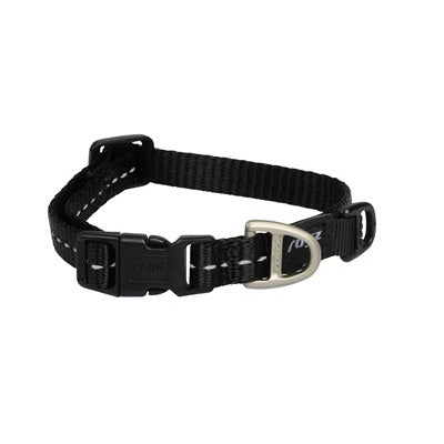 Rogz For Dogs Nitelife Halsband Zwart