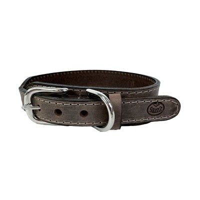 Sazzz Halsband Hond Boho Vintage Leer Bruin