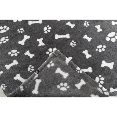Trixie Hondendeken Kenny Fleece Bot / Pootjes Grijs